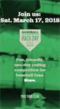 Mobile Screenshot of baseballhackday.com